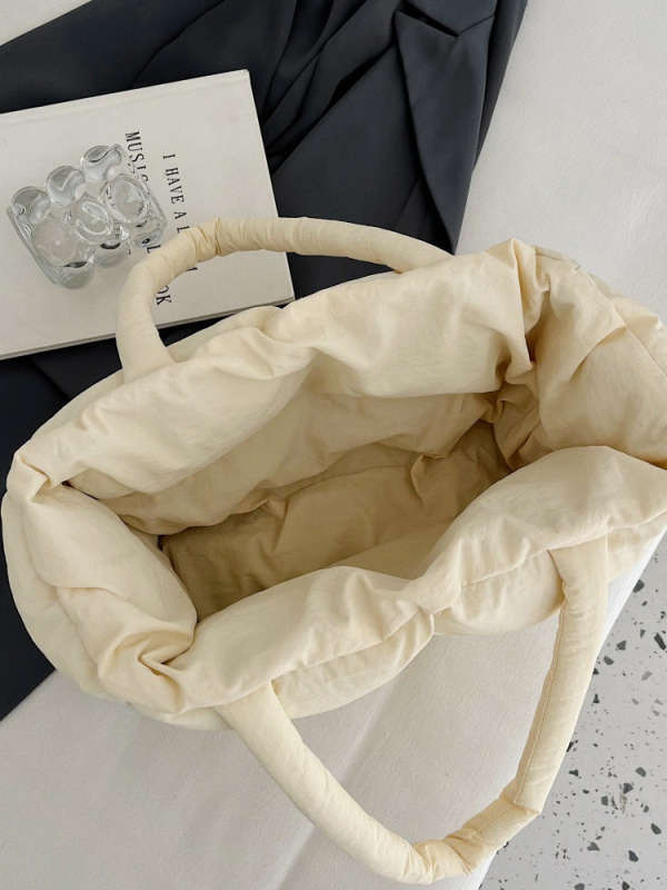 PU torba za ramena s horizontalnim kvadratičnim oblikom, podstava od poliestera i džep za mobitel