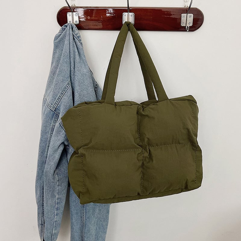 PU torba za ramena s horizontalnim kvadratičnim oblikom, podstava od poliestera i džep za mobitel