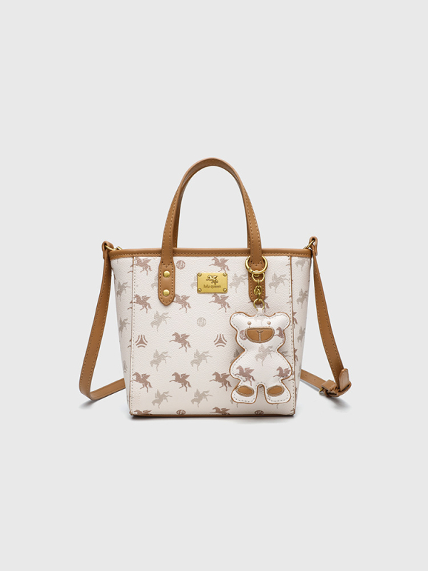 LULU QUEEN Tote torba u stilu košare za povrće, PVC materijal, horizontalni kvadratni oblik, zatvaranje na rajsferšajl, podstava od poliestera