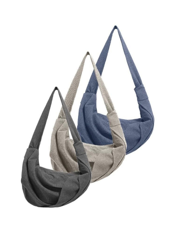 Crossbody torba sa zatvaračem - unisex stil, tkanina, podstava poliester, džep za telefon, jesen 2025