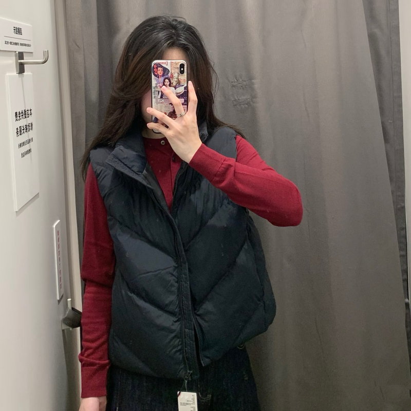 Vesta s trakama i stil zrelé dame, ultra kratka dužina ≤40 cm, polo ovratnik, glavni materijal: Spandex