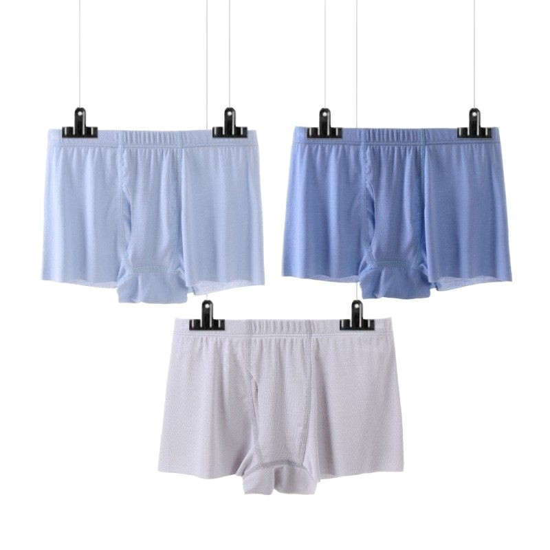 Boxerice za dječake, visok pojas, bez šavova, ljetni tanki materijal, ice silk, 90% visokoze