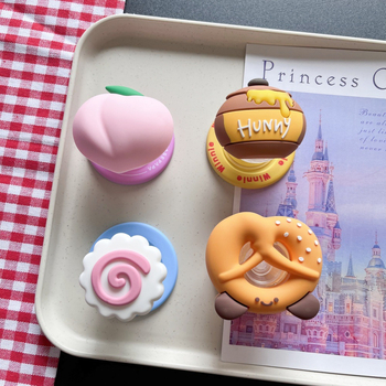 Десктоп стойка с карикатурен стил, силиконова конструкция, MagSafe магнитен държач, разтегателна и държач за пръстен