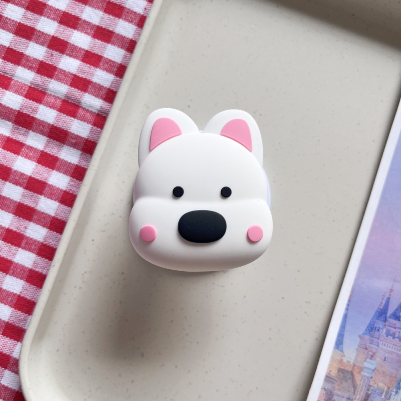 Десктоп стойка с карикатурен стил, силиконова конструкция, MagSafe магнитен държач, разтегателна и държач за пръстен