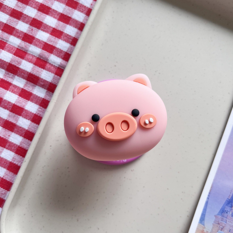 Десктоп стойка с карикатурен стил, силиконова конструкция, MagSafe магнитен държач, разтегателна и държач за пръстен