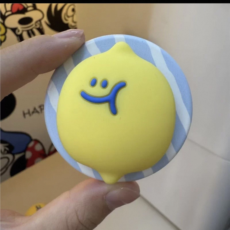 Десктоп стойка с карикатурен стил, силиконова конструкция, MagSafe магнитен държач, разтегателна и държач за пръстен