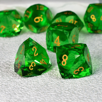 Poliedarske kocke s dragocjenim izgledom za D&D i društvene igre, stil pravokutnog kuta, obrada i personalizacija dostupni