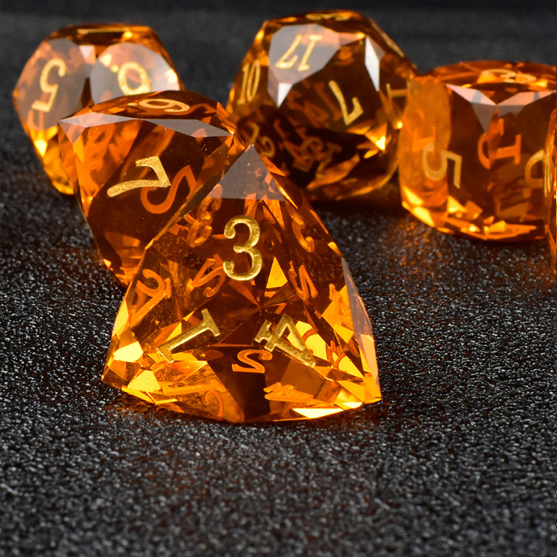 Poliedarske kocke s dragocjenim izgledom za D&D i društvene igre, stil pravokutnog kuta, obrada i personalizacija dostupni