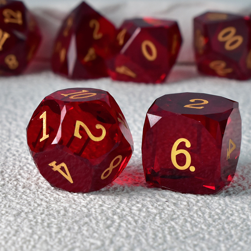 Poliedarske kocke s dragocjenim izgledom za D&D i društvene igre, stil pravokutnog kuta, obrada i personalizacija dostupni