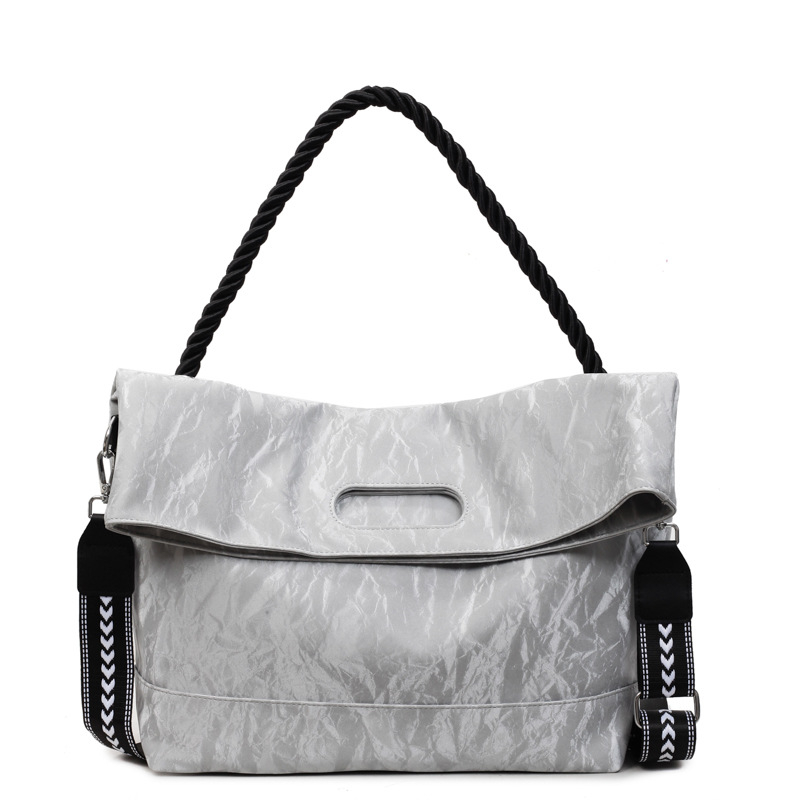 Unisex PU tote torba s magnetskim zatvaračem, vodoravni kvadratni oblik, unutarnji džep sa zatvaračem