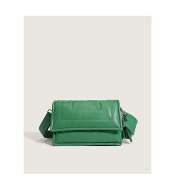 PU crossbody torbica s poklopcem – street stil, mala kvadratna forma, horizontalni oblik, magnetska kopča, skriveni džep sa zipom