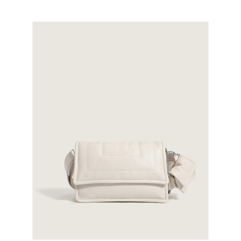 PU crossbody torbica s poklopcem – street stil, mala kvadratna forma, horizontalni oblik, magnetska kopča, skriveni džep sa zipom