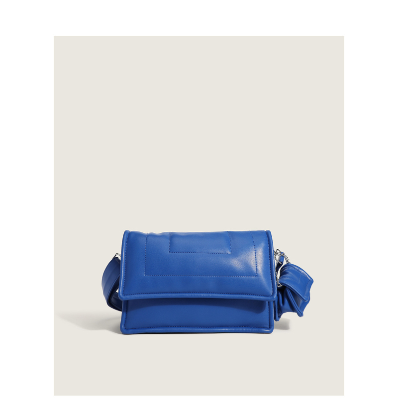 PU crossbody torbica s poklopcem – street stil, mala kvadratna forma, horizontalni oblik, magnetska kopča, skriveni džep sa zipom