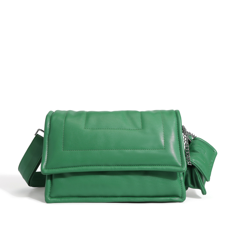 PU crossbody torbica s poklopcem – street stil, mala kvadratna forma, horizontalni oblik, magnetska kopča, skriveni džep sa zipom
