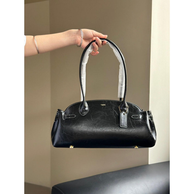 Ženska Carryall torba - gradski minimalistički stil, prava koža (prvi sloj teleće kože), zatvarač, poliesterska podstava, unutarnji džepovi