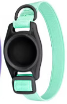 Airtag macska lokátor védőburkolat anti-elvesztés gallérral — poliészter, macska, egész éves, mindennapi stílus.