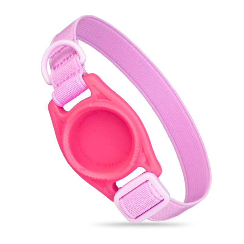 Airtag macska lokátor védőburkolat anti-elvesztés gallérral — poliészter, macska, egész éves, mindennapi stílus.