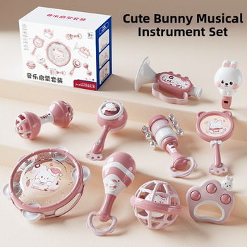 Le zai Χειροκίνητο ταμπουρίνο – Πλαστικό βρεφικό ταμπουρίνο, Εκπαιδευτικό παιχνίδι πρώιμης εκπαίδευσης, Άνεση για το μωρό, Συσκευασία σε κουτί, Πλαστικό παιχνίδι 3C