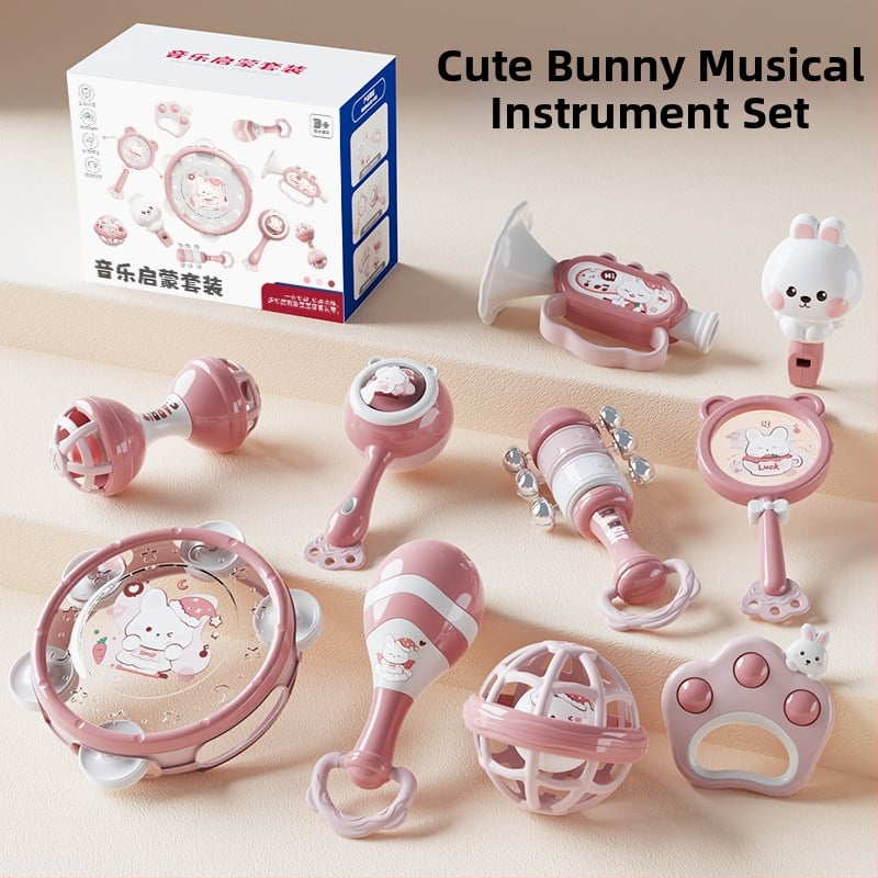 Le zai Χειροκίνητο ταμπουρίνο – Πλαστικό βρεφικό ταμπουρίνο, Εκπαιδευτικό παιχνίδι πρώιμης εκπαίδευσης, Άνεση για το μωρό, Συσκευασία σε κουτί, Πλαστικό παιχνίδι 3C