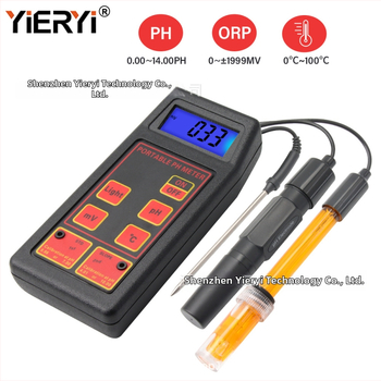 Prenosný pH meter s ORP pre akváriá a rybníky, rozsah pH 0.00-14, ±1999 mV, presnosť 0.01 pH, 1 mV, napájanie 9V.