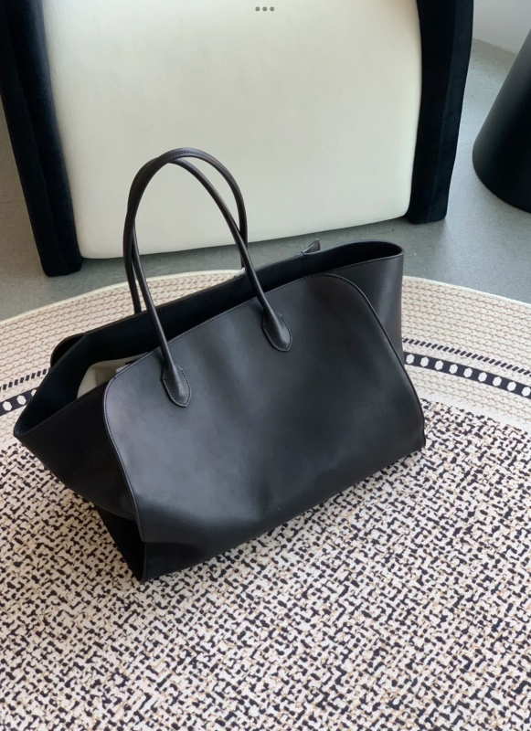Urban minimalistička kožna tote torba, prava koža, unisex, džep za telefon, oblik horizontalnog pravokutnika