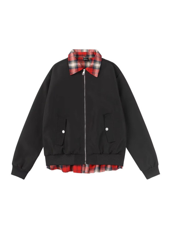 Baseball dzseki reveres gallérral, cipzár, hálós mintázat, fő anyag 80% poliészter, bélés poliészter (rever, cipzár, hálós mintázat, 80% poliészter, bélés poliester)