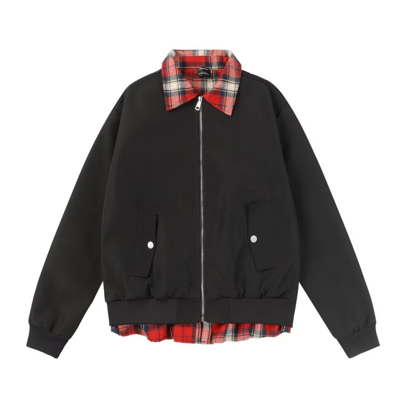 Baseball dzseki reveres gallérral, cipzár, hálós mintázat, fő anyag 80% poliészter, bélés poliészter (rever, cipzár, hálós mintázat, 80% poliészter, bélés poliester)