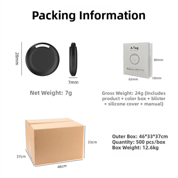 iOS és Android kettős rendszerű helymeghatározó – Y21 modell, 150mAh, ABS ház, tömeg 7 g