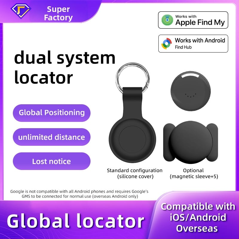 iOS és Android kettős rendszerű helymeghatározó – Y21 modell, 150mAh, ABS ház, tömeg 7 g