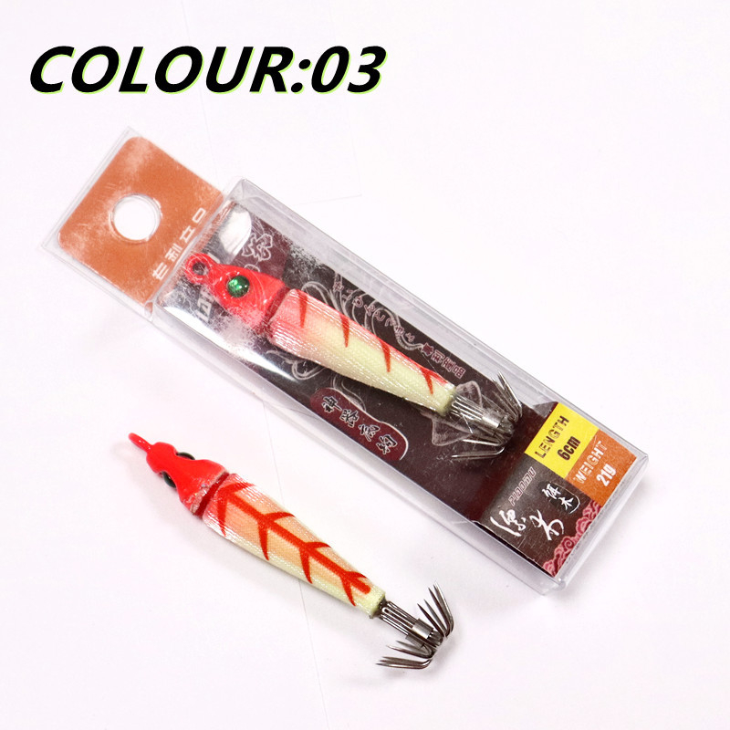 Cârlig pentru calamar cu cap de plumb, iluminare UV luminoasă – PM-16 – cutie cu 50 buc.