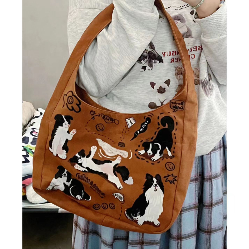 Unisex PU tote torba s podlogom od platna, za svakodnevnu upotrebu, proljeće 2024