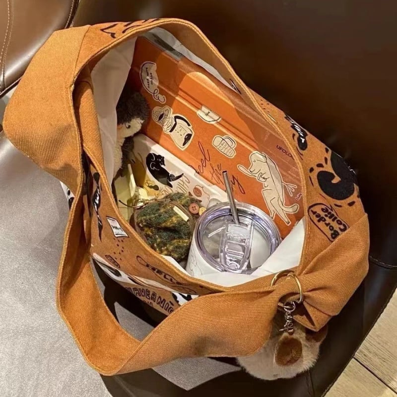 Unisex PU tote torba s podlogom od platna, za svakodnevnu upotrebu, proljeće 2024