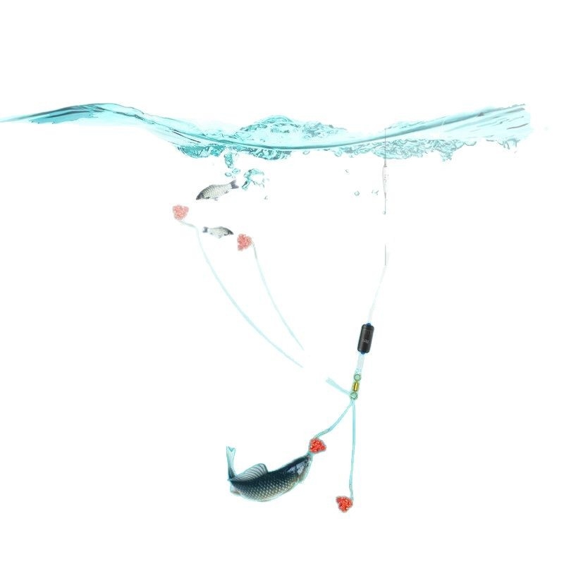 Dovršena dvostruka kuka s završetkom na manžeti i pod-nutom za slatkovodni ribolov