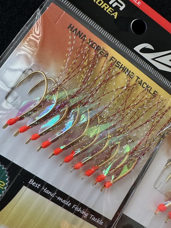 String Hook Rig za Large-Eyed Snapper s Ajigai udicama