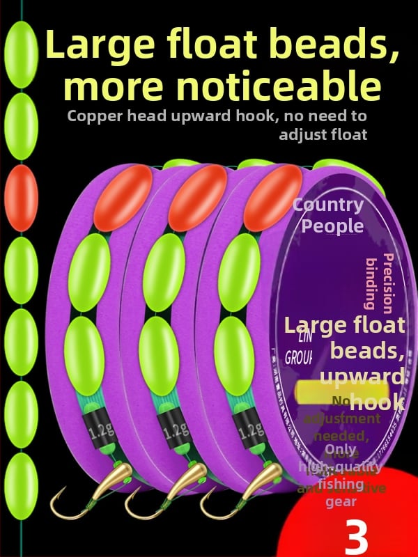 Set cârlige și linie de pescuit, legat manual, Nylon Nano, pentru pescuit în râu, origine China