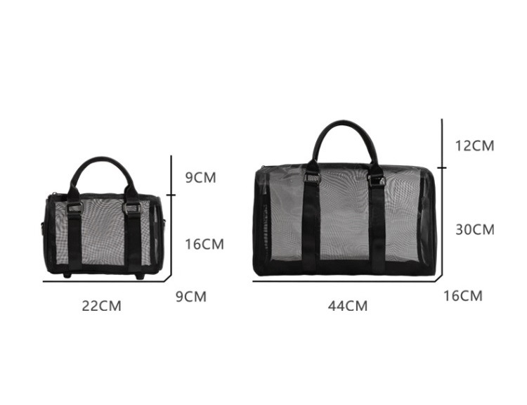 Crossbody mrežasta torba za fitness, za vanjske sportove, 20–35L, poliester, unisex, pohranjiva