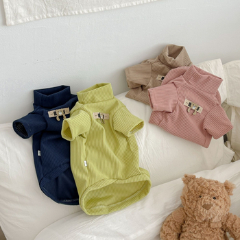 Ρούχα κατοικίδιων για γάτα Devon Rex – corduroy ύφασμα, υψηλός γιακάς, μακριά μανίκια, χαλαρός στυλ