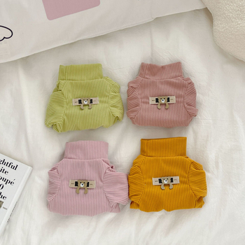 Ρούχα κατοικίδιων για γάτα Devon Rex – corduroy ύφασμα, υψηλός γιακάς, μακριά μανίκια, χαλαρός στυλ