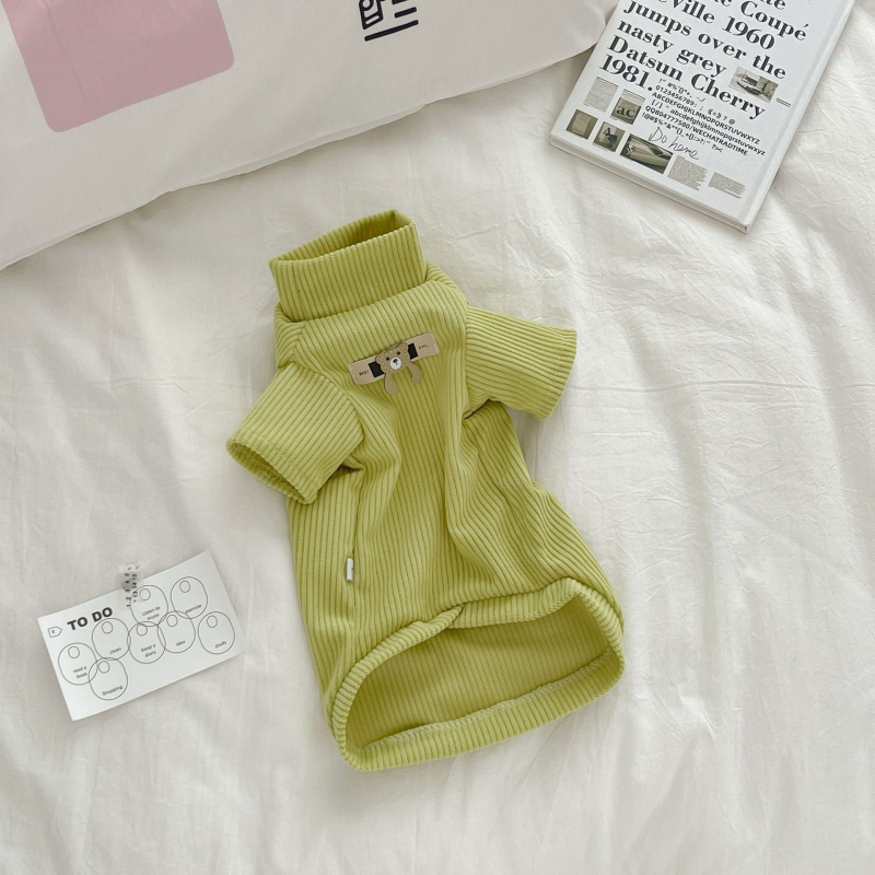 Ρούχα κατοικίδιων για γάτα Devon Rex – corduroy ύφασμα, υψηλός γιακάς, μακριά μανίκια, χαλαρός στυλ