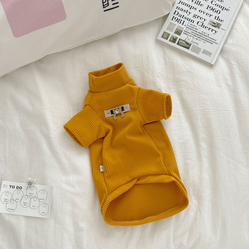 Ρούχα κατοικίδιων για γάτα Devon Rex – corduroy ύφασμα, υψηλός γιακάς, μακριά μανίκια, χαλαρός στυλ