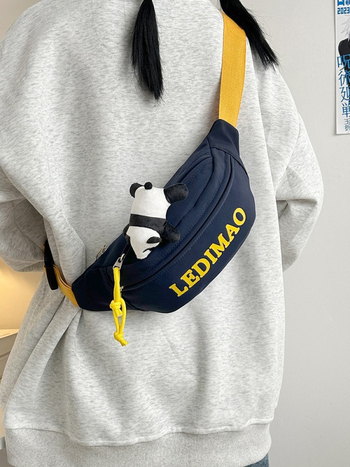 Мъжка кръстосана чанта за гърдите – уличен стил, нейлонова материя, полиестърова подплата, намалява натоварването, ежедневна употреба