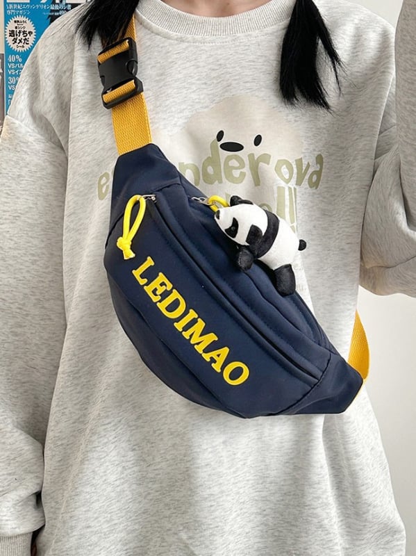 Мъжка кръстосана чанта за гърдите – уличен стил, нейлонова материя, полиестърова подплата, намалява натоварването, ежедневна употреба