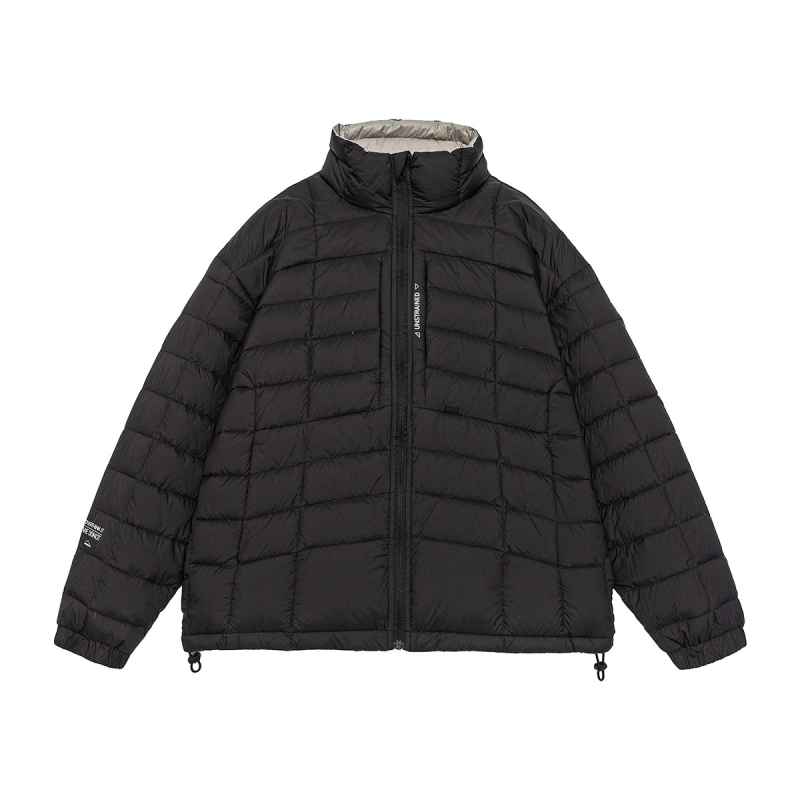 Jakna s perjem od bijelih pataka, 100% perje, kapuljača, širok kroj, dugačka duljina