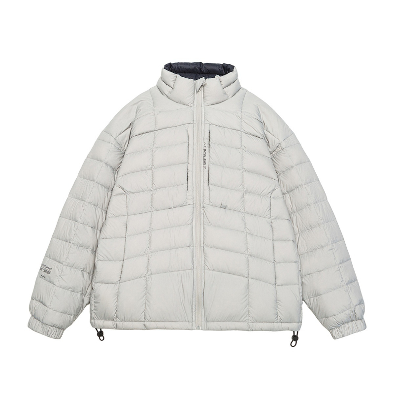 Jakna s perjem od bijelih pataka, 100% perje, kapuljača, širok kroj, dugačka duljina