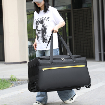 Putna torba na kotačićima s crossbody remenom, vodootporna, prozračna, ultralegka, proširiva, 36–55 L