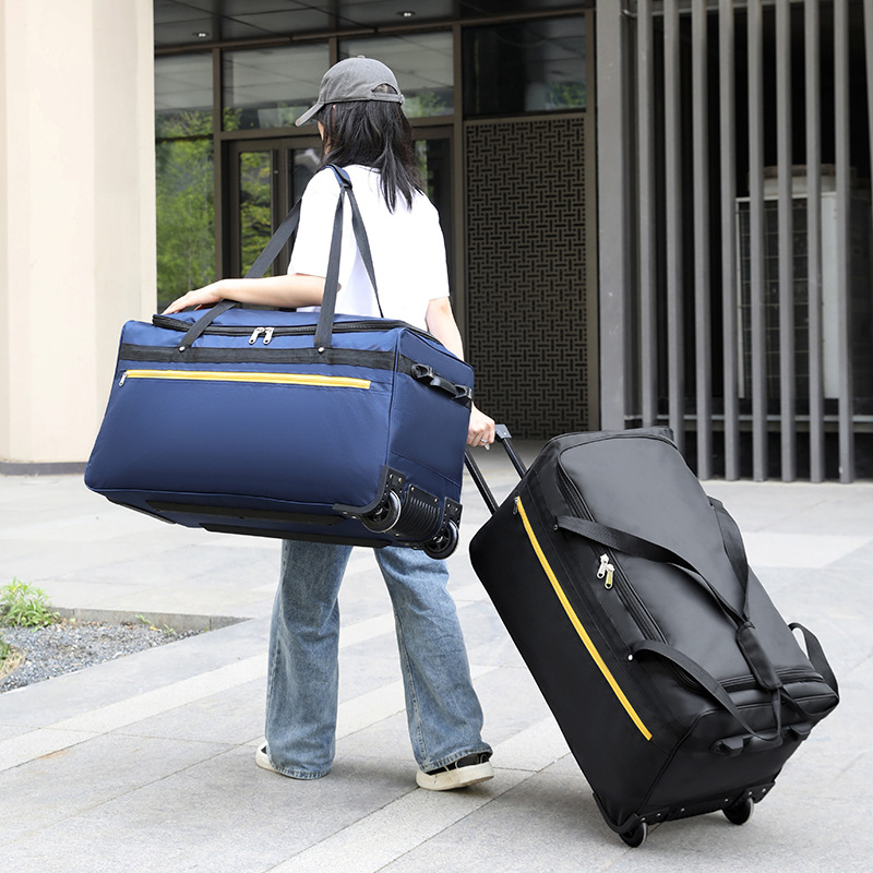 Putna torba na kotačićima s crossbody remenom, vodootporna, prozračna, ultralegka, proširiva, 36–55 L