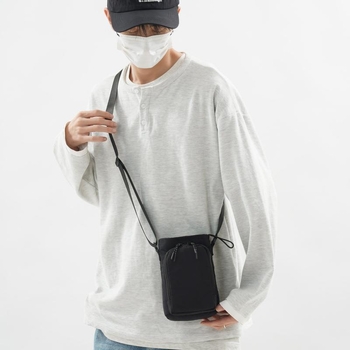 Vanjska torbica za vodu s izolacijom, sa šnornim zatvaranjem, Twill tkanina, unisex, proljeće 2025