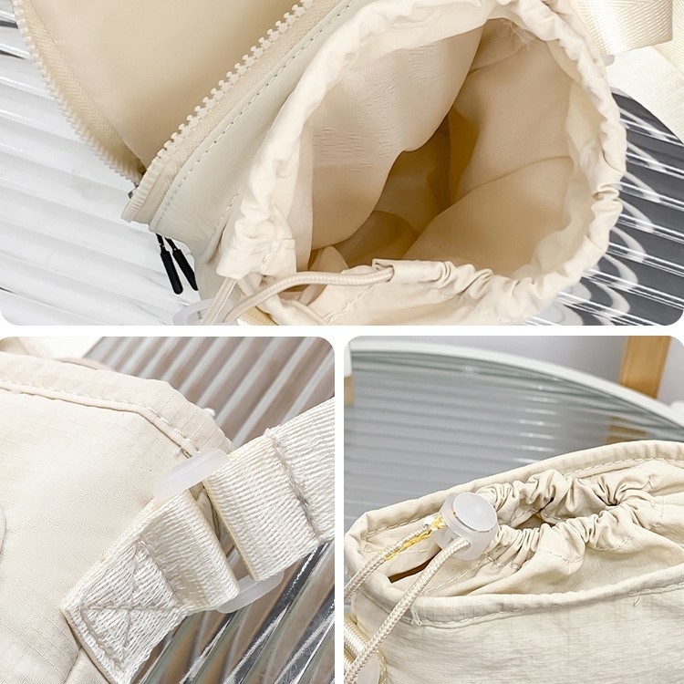 Vanjska torbica za vodu s izolacijom, sa šnornim zatvaranjem, Twill tkanina, unisex, proljeće 2025