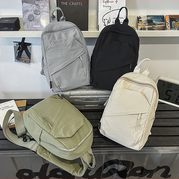 Мъжка найлонова чанта за гърдите, уличен стил, дишаща подплата от полиестер, едноцветна