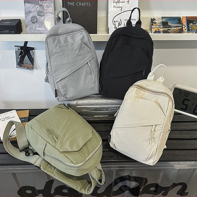 Мъжка найлонова чанта за гърдите, уличен стил, дишаща подплата от полиестер, едноцветна